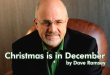 Christmas Is in December   By Dave Ramsey